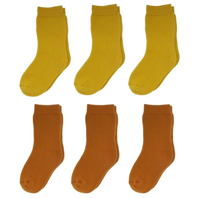 Bild von Yalion Langsocken Kinder Socken Vollplüsch (6-Paar) Elastisch Wärmend