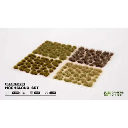 Bild von GamersGrass Marshland Tufts Set Wild Büsche Terrain Basing Material