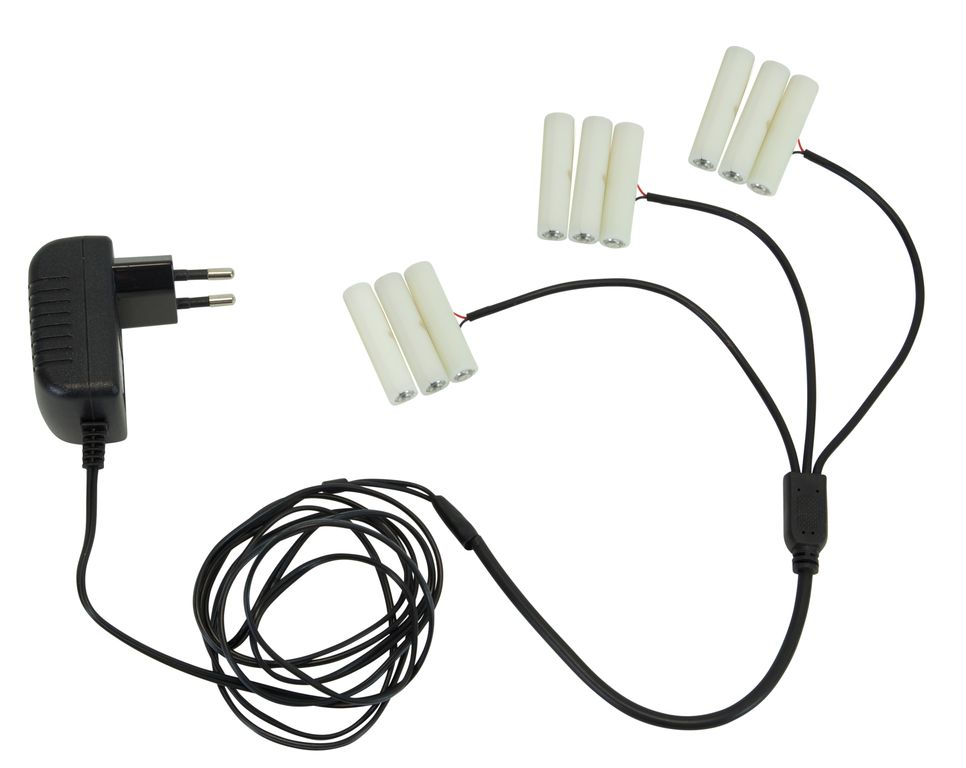 Bild von Netzadapter für Batterieartikel(3xAAA) - Batterie Eliminator - Ersetzt 3 x 3 Microbatterien