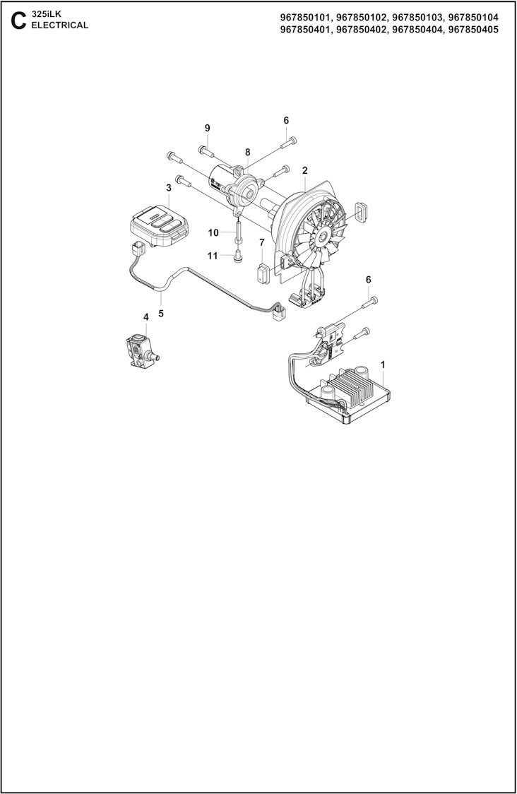 Bild von Husqvarna Akku-Kombi-Trimmer 325iLK Motoreinheit