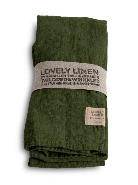 Bild von Lovely Linen Stoffserviette Lovely Serviette Leinen jeep green (1 Stück)