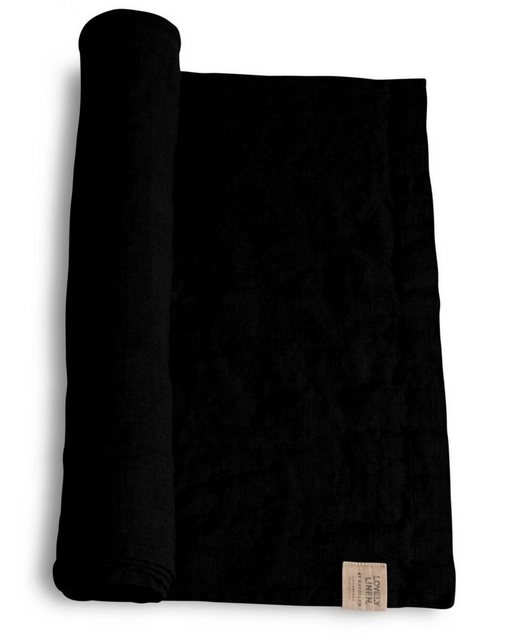 Bild von Lovely Linen Tischdecke Lovely Tischläufer Leinen black 47 x 150 cm, LOVELY 47X150 BLACK L40xB23xH0,5CM