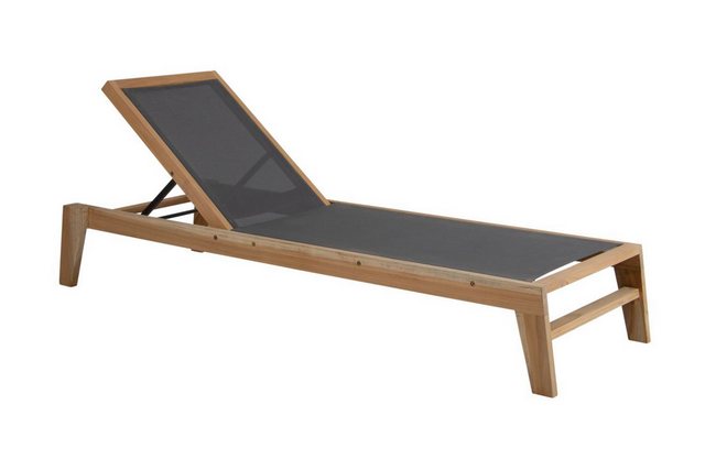 Bild von Brafab Elati Sonnenliege Teak Textilene