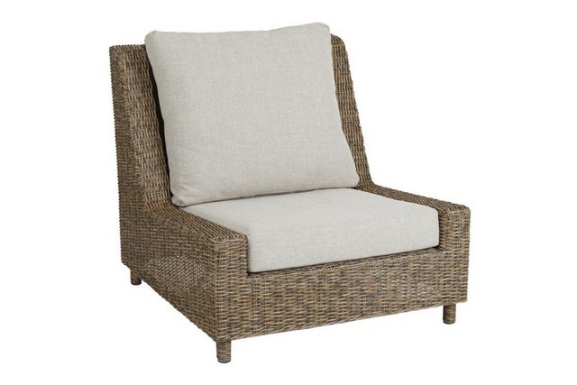 Bild von Brafab Sandkorn Loungesessel natur mit Kissen