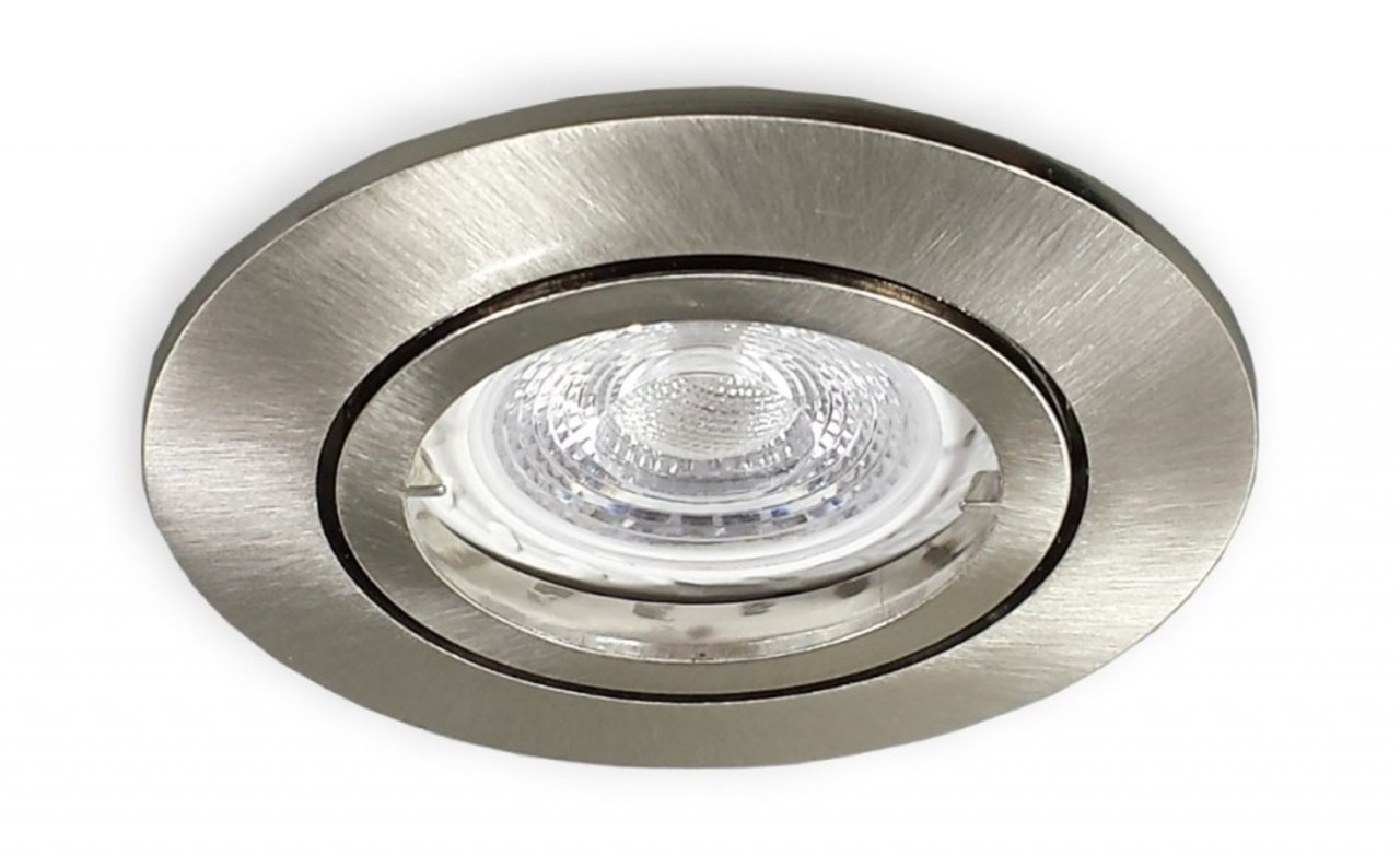 Bild von LED Spot Set 68mm Lochbohrung alu gebürstet 12V - 3 x 3W warm weiß