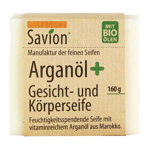 Bild von Savion Handseife Gesicht- und Körperseife - Arganöl plus 160g