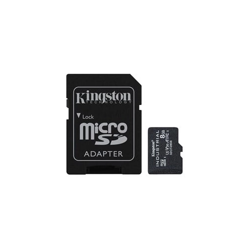 Bild von KINGSTON MicroSDHC Karte Industrial 8GB inkl. SD-Adapter