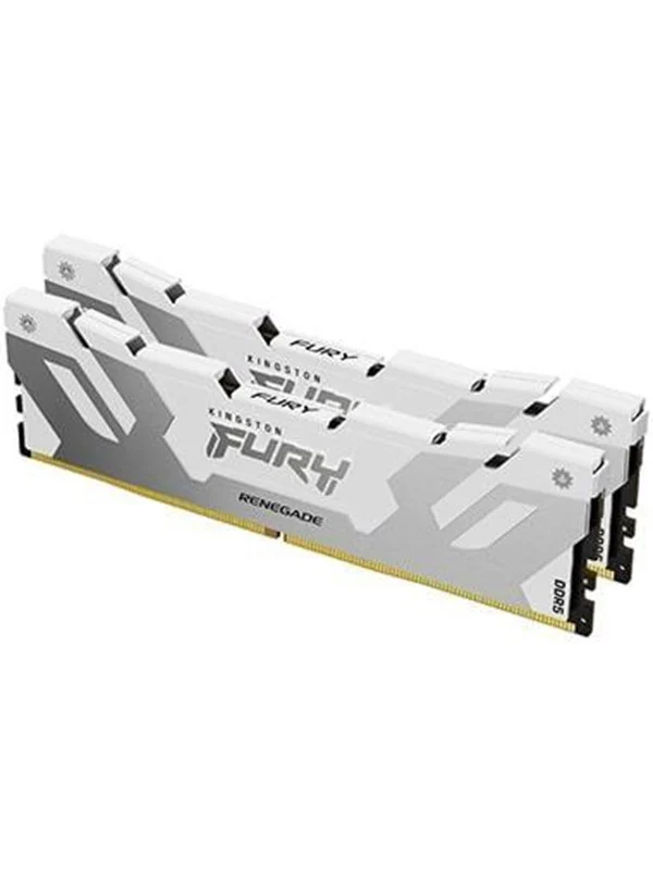 Bild von Kingston 32GB 7600MT/s DDR5 CL38 DIMM Kit of 2 FURY Renegade White XMP (2 x 16GB, 7600 MHz, DDR5-RAM, DIMM), RAM, Weiss