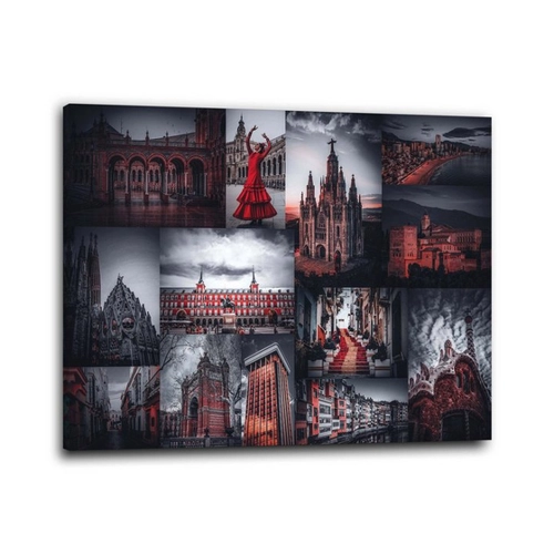 Bild von Artedinoi Leinwandbild Städte Spanien, Beautiful Wandbild Leinwandbild Deko Kunst XL