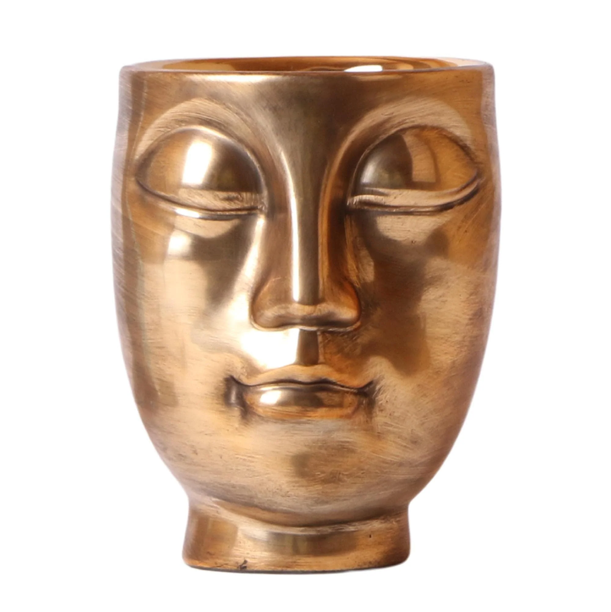 Bild von Kolibri Home | Mystischer Aura Blumentopf - Opulenter Goldener Keramik-Ziertopf Ø12cm