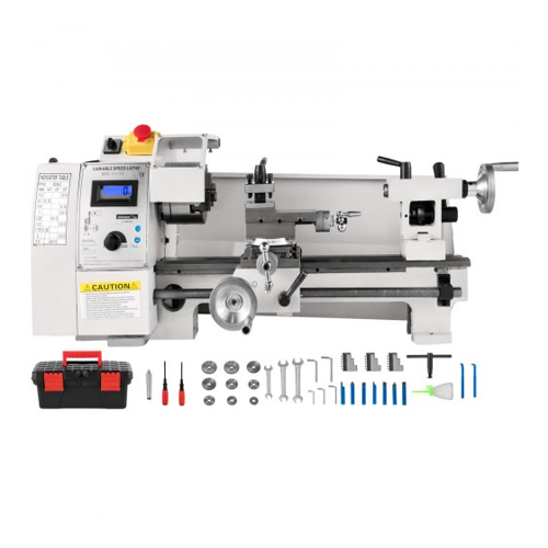 Bild von VEVOR Drehmaschine 210x350mm – Die kompakte Mini-Drehbank für Metallbearbeitung