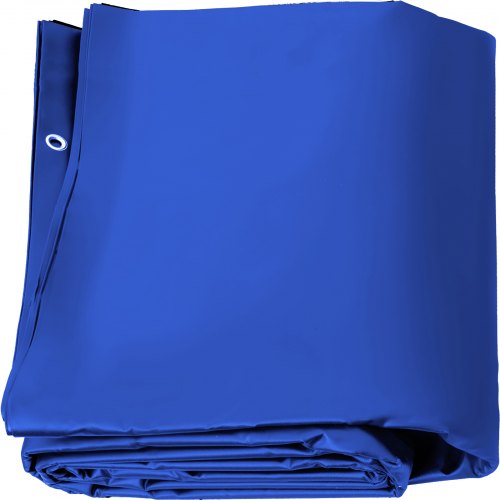 Bild von VEVOR Pool Abdeckplane Rechteckig 4 x 8 m Schwimmbadabdeckung Blau PVC-Material Poolabdeckung wasserdicht Poolüberdachung Winterabdeckplane Rechteck Poolplane Schmutzabweisende Abdeckplane für Pool