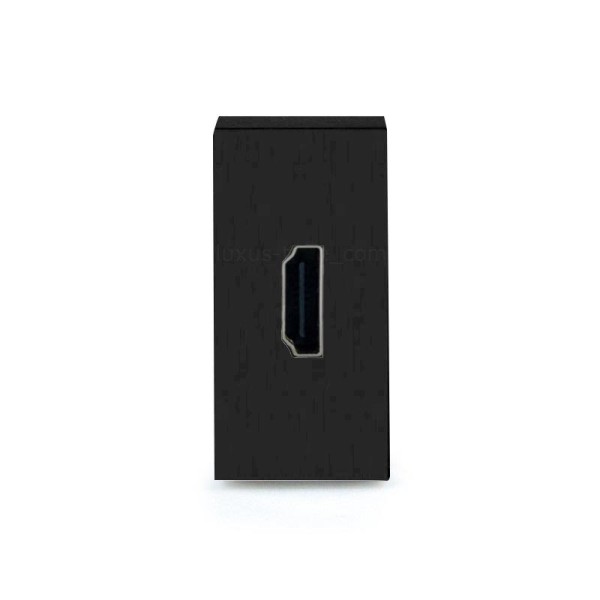 Bild von Luxus-Time Touch Aluminium Glas Lichtschalter Steckdosen USB HDMI Schwarz POINT Modul Touchlichtschalter (Modul: HDMI 1/2 Schwarz)