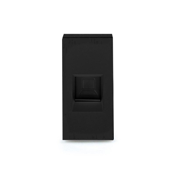 Bild von 1/2 Netzwerk LAN Modul Schwarz LX-Netzwerk-12 LUXUS TIME