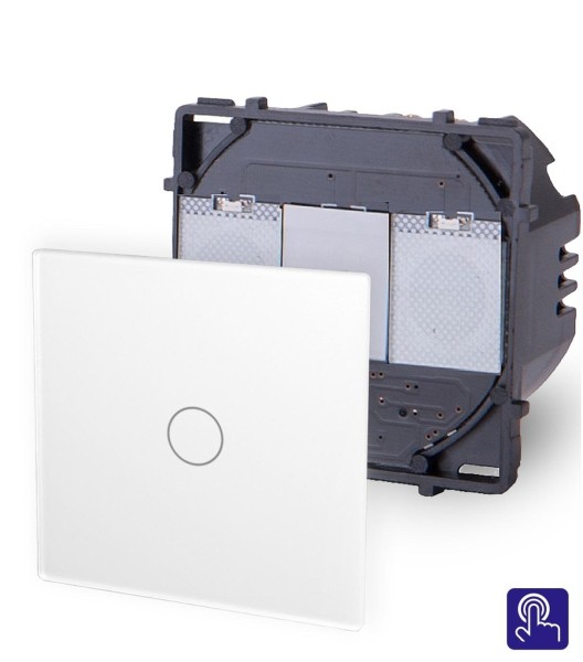 Bild von 1-faches Lichtschalter Modul Touch Weiß P-701-11 POINT