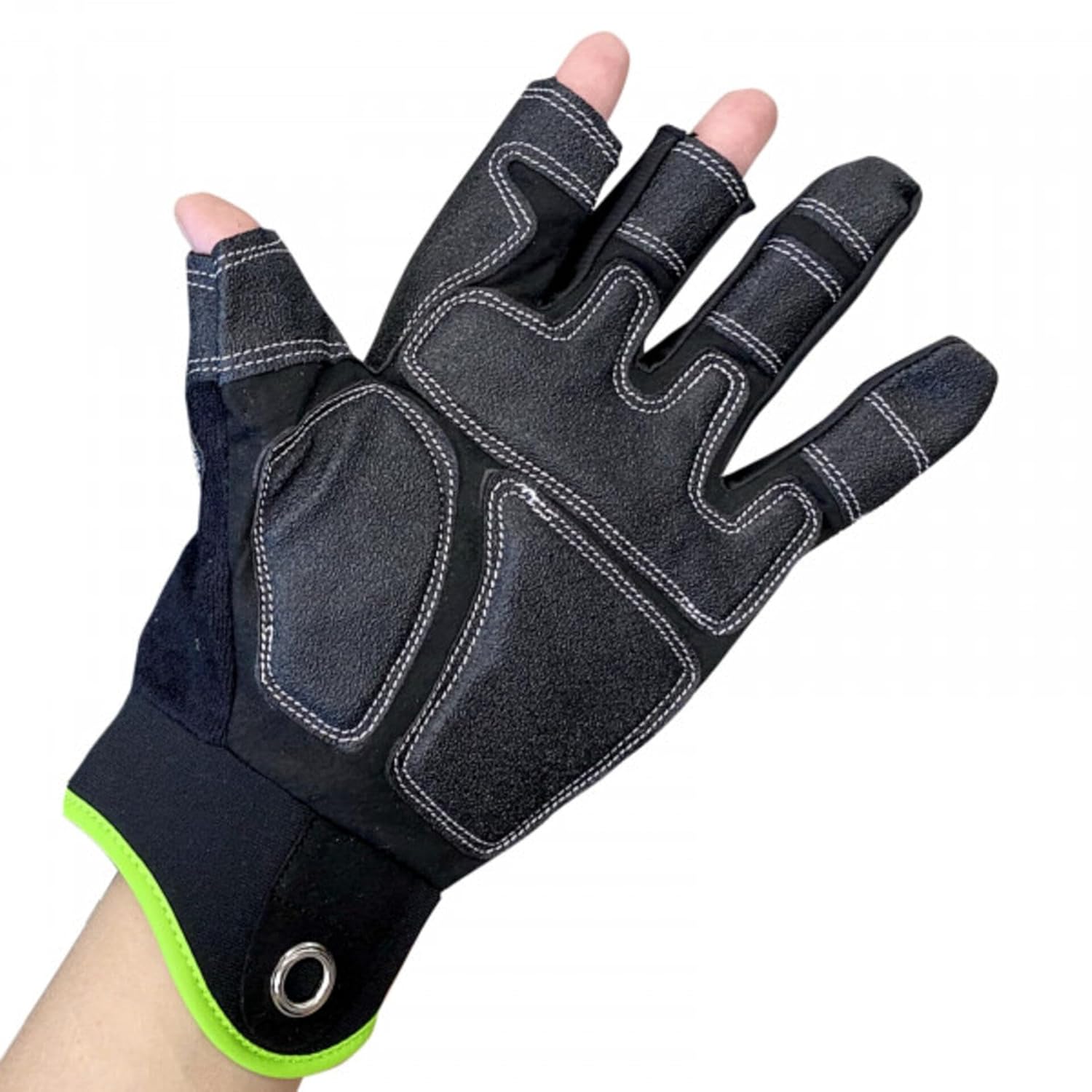 Bild von Hase Montagehandschuh aus HiTech-Synthetikleder und High-Quality Velcro mit drei gekürzten Fingerkuppen, Aufhängeösen und gepolsterte Verstärkung in der Handinnenfläche (10, 8)