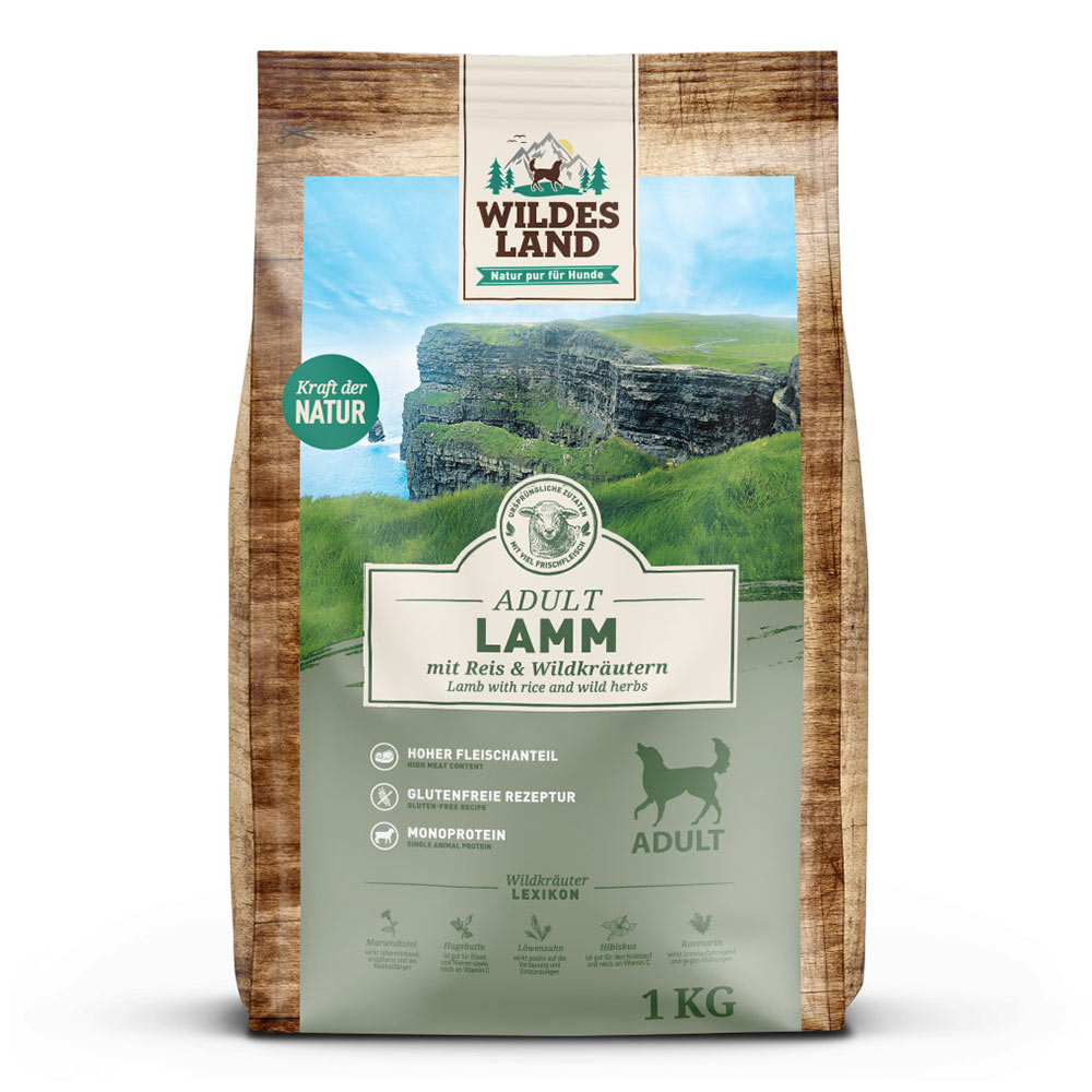 Bild von Wildes Land | Lamm mit Reis und Wildkräutern | Classic Adult | 1 kg