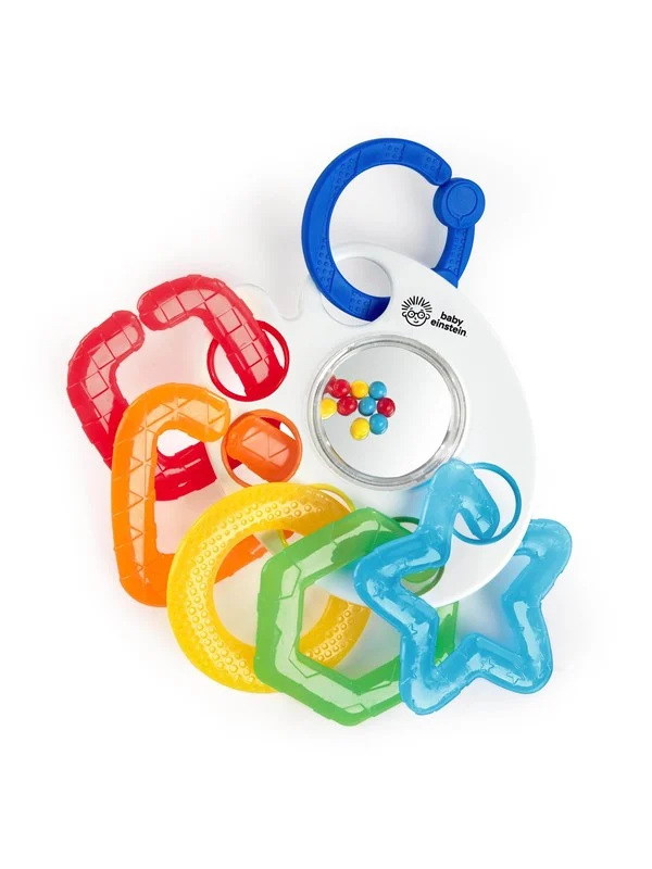 Bild von Baby Einstein Shake Rattle & Soothe Teether Links Ring Toy