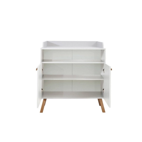 Bild von ebuy24 Kommode MatsBaby Wickelkommode 2 Türen, 1 Offenes Fach weiß