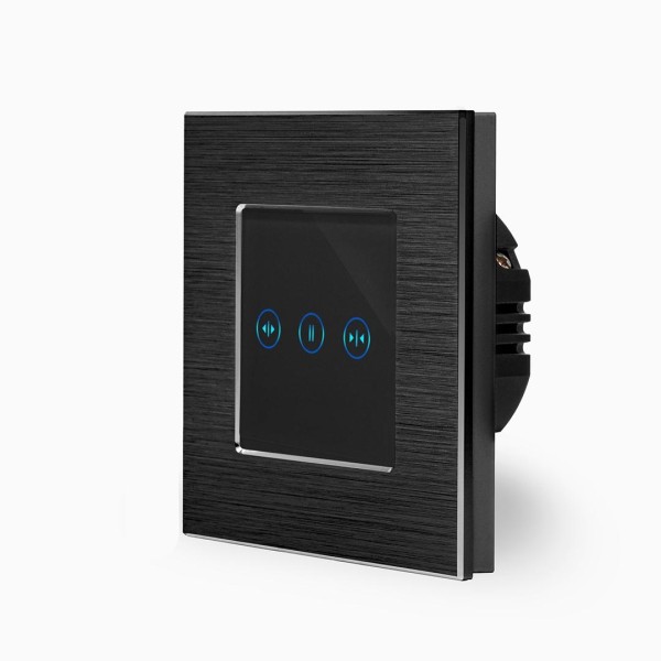 Bild von Alu Rollladenschalter Touch Schwarz LXBA1/K-702W-12 KRONE