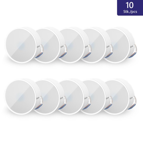 Bild von 10x warm-weiß Deckenspot Nur Modul LED IP44