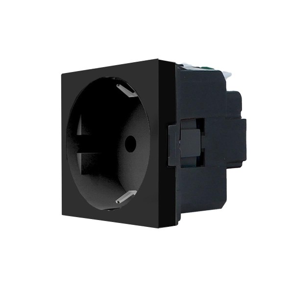 Bild von Steckdosen Modul VDE Schwarz matt LG-77211-12 Legrand Mosaic