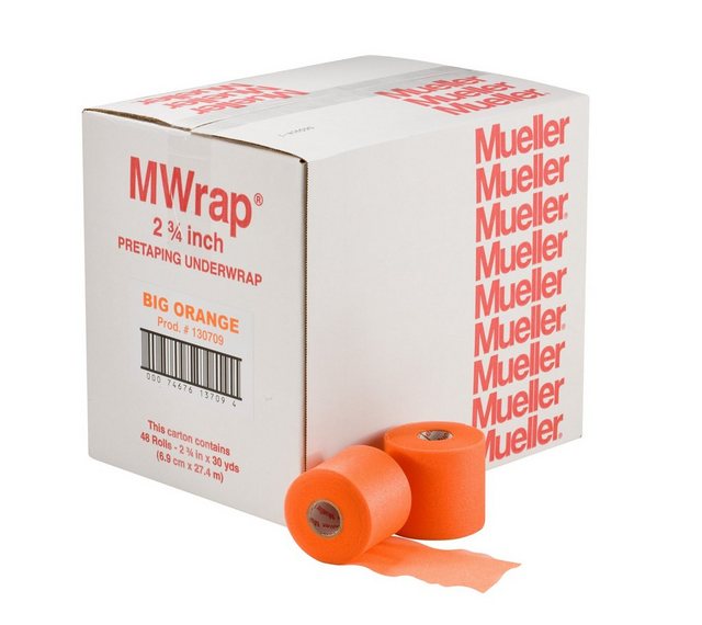 Bild von Mueller Sports Medicine Fixierpflaster M-Wrap farbig 7cm x 27,5m 48er-Karton nicht selbstklebende Fixierbinde