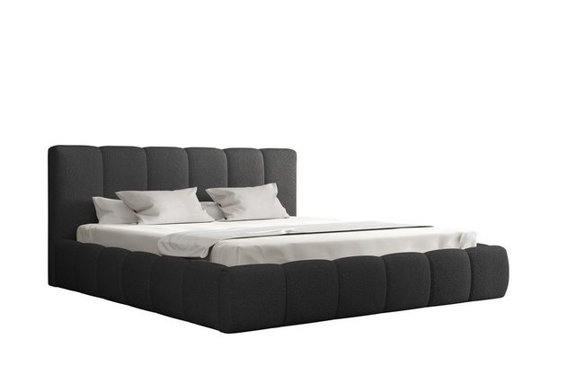 Bild von Fun Möbel Polsterbett Doppelbett GIULIA in Stoff (inkl. Holzlattenrost, in 2 Stoffen), inkl. Bettkasten, wählbar mit oder ohne Matratze