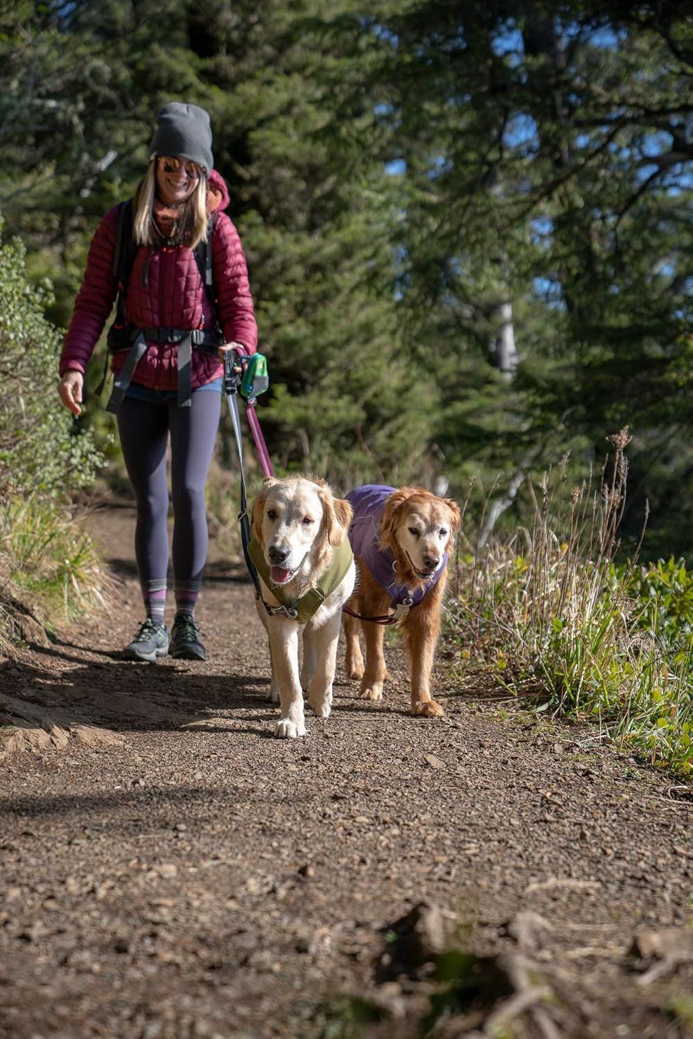 Bild von RUFFWEAR Overcoat Fuse 2-in-1-Kombination aus Hundemantel und -Geschirr, mit Fleece Gefütterte Hundejacke, Basaltgrau, Größe M