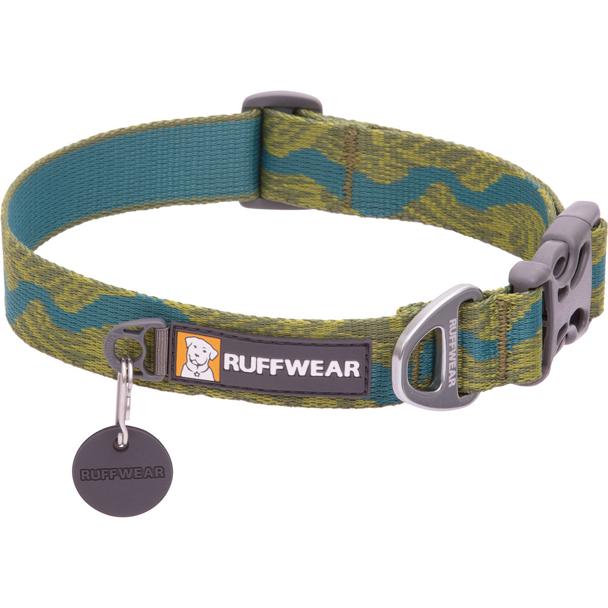 Bild von RUFFWEAR Flat Out Collar, Klassisches Hundehalsband für Große bis Sehr Große Hunderassen, Einstellbare Passform, Größe L (51-66 cm), New River