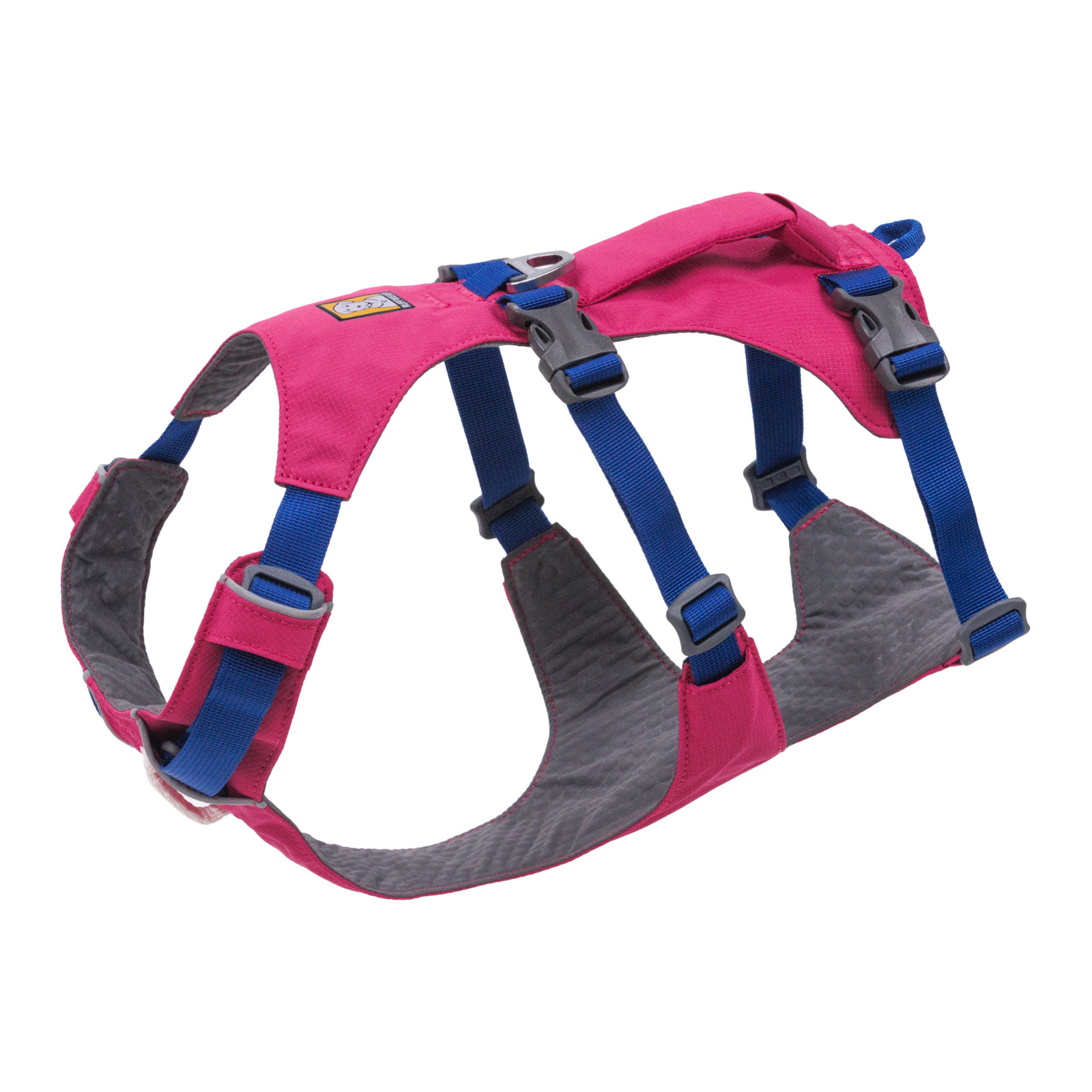 Bild von Ruffwear Flagline Hundegeschirr mit Griff, Lleichtes, Verstellbares Gehgeschirr, 3 Leinenbefestigungspunkte, verstärktes Gurtband und starker V-Ring aus Metall Alpenglow Pink X-Small