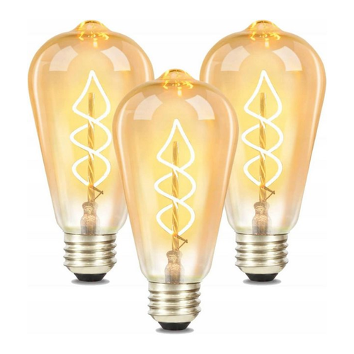 Bild von ZMH LED-Leuchtmittel Edison Glühbirne E27 - 4W ST64