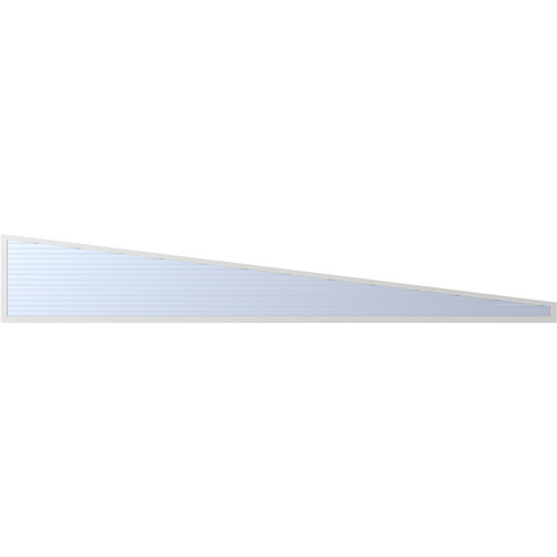 Bild von GARDENDREAMS Keilfenster, Breite: 250 cm, Aluminium, weiß - weiss