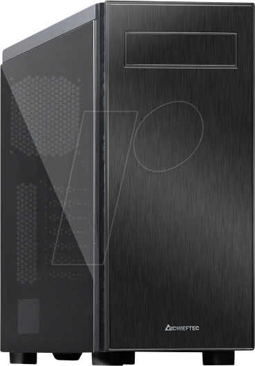 Bild von Chieftec Gamer Series Hawk - Tower - ATX - ohne Netzteil (ATX) - Schwarz - USB/Audio (AL-02B-TG-OP)