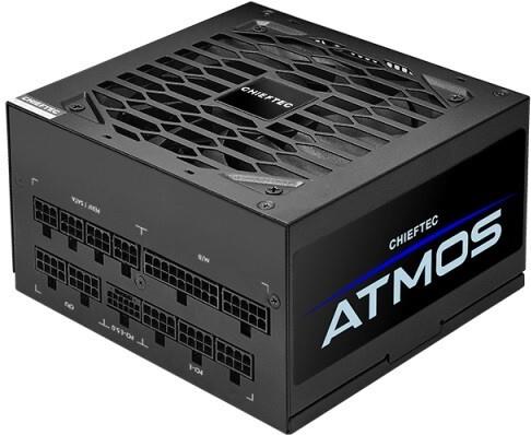 Bild von Chieftec Netzteil 750 Watt ATX** ATMOS Series - PC-/Server Netzteil -  Eingangsspannung: Wechselstrom 100-240 V  Anschlüsse: 1x 16 PIN PCIe Gen5 - 2x 20+4 PIN ATX - 2x 8 PIN EPS (4+4) - 1x 8 PIN PCIe (6+2) - 9x SATA - 4x MOLEX (CPX-750FC)