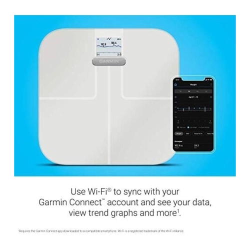 Bild von Garmin Index S2 Smart-Waage (Weiß One Size) Brustgurte