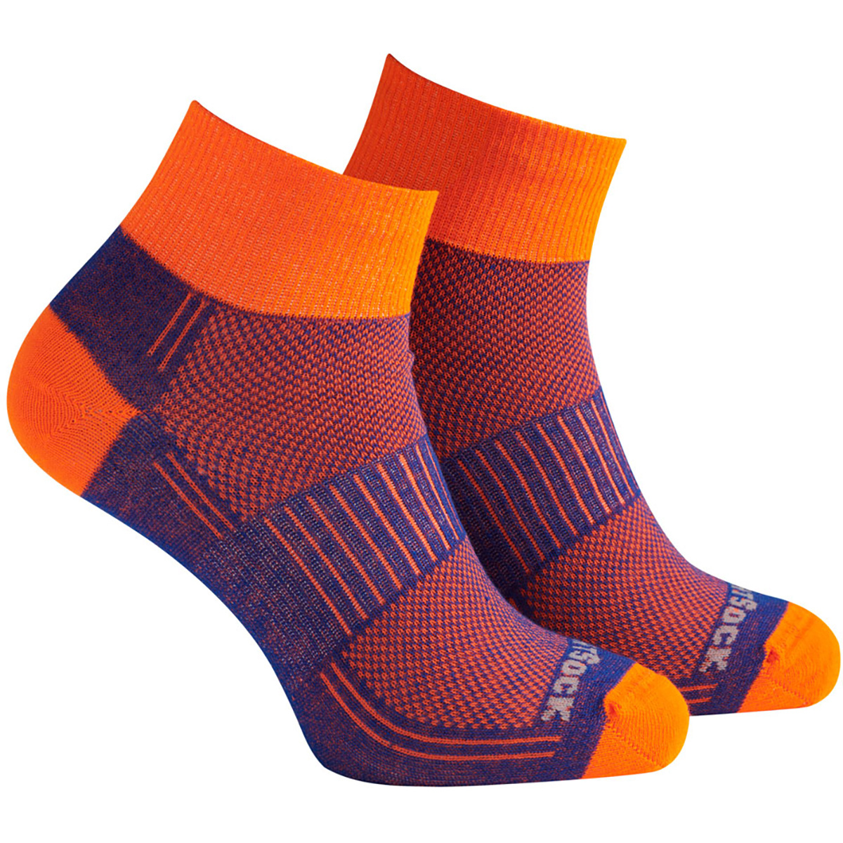 Bild von Wrightsock - Coolmesh II Quarter - Wandersocken Gr L lila