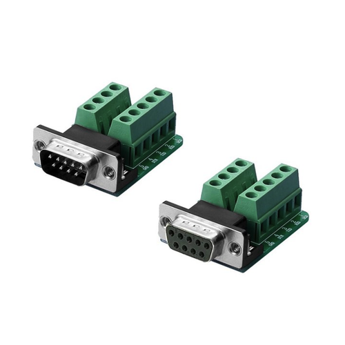 Bild von euroharry DB9-Stecker und DB9-Buchse D-SUB-Adapterplattenanschluss RS232 Adapter
