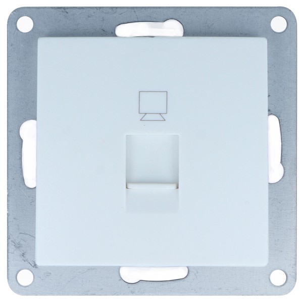 Bild von Netzwerkdose RJ45 CAT5 Modul Unterputz Weiß LT1-C61CP LINA