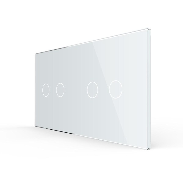 Bild von 2-fache Blende 2 Touch-Schalter weiß VL-C7-C2/C2-11-A LIVOLO