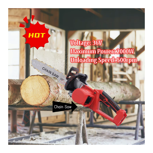 Bild von Die ideale Kettensäge für die Holzverarbeitung: Elektrische Kettensäge kabellose Handsäge