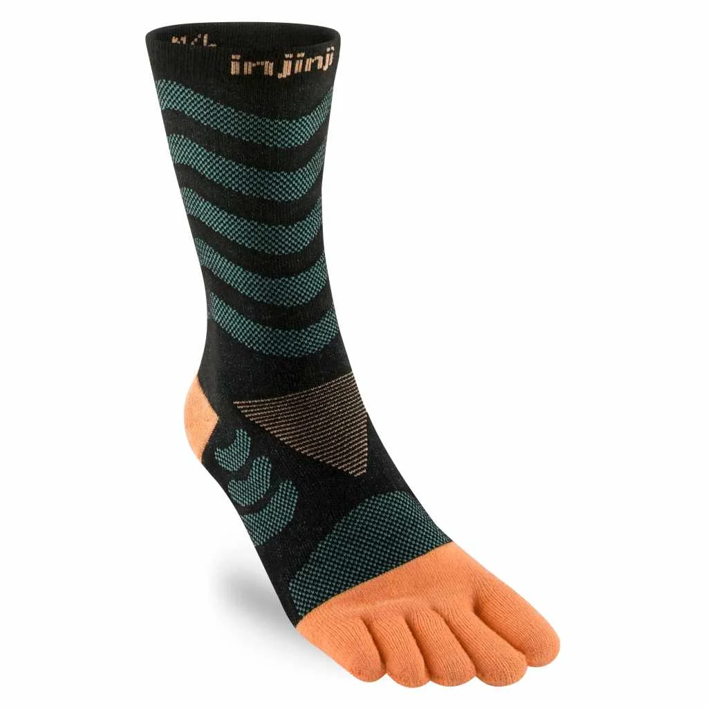 Bild von Injinji, Damen, Sportsocken, Ultra Run Crew Socken (XS/S), Schwarz