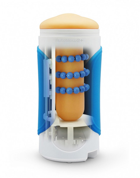 Bild von Autoblow 2+ XT Size C: Masturbator, weiß/blau