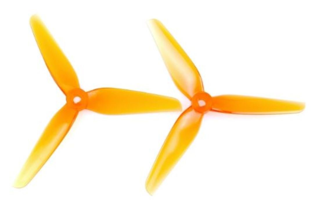 Bild von HQProp 5142 3 Blatt Racing Propeller 2CW+2CCW Polycarbonat Transparent Orange