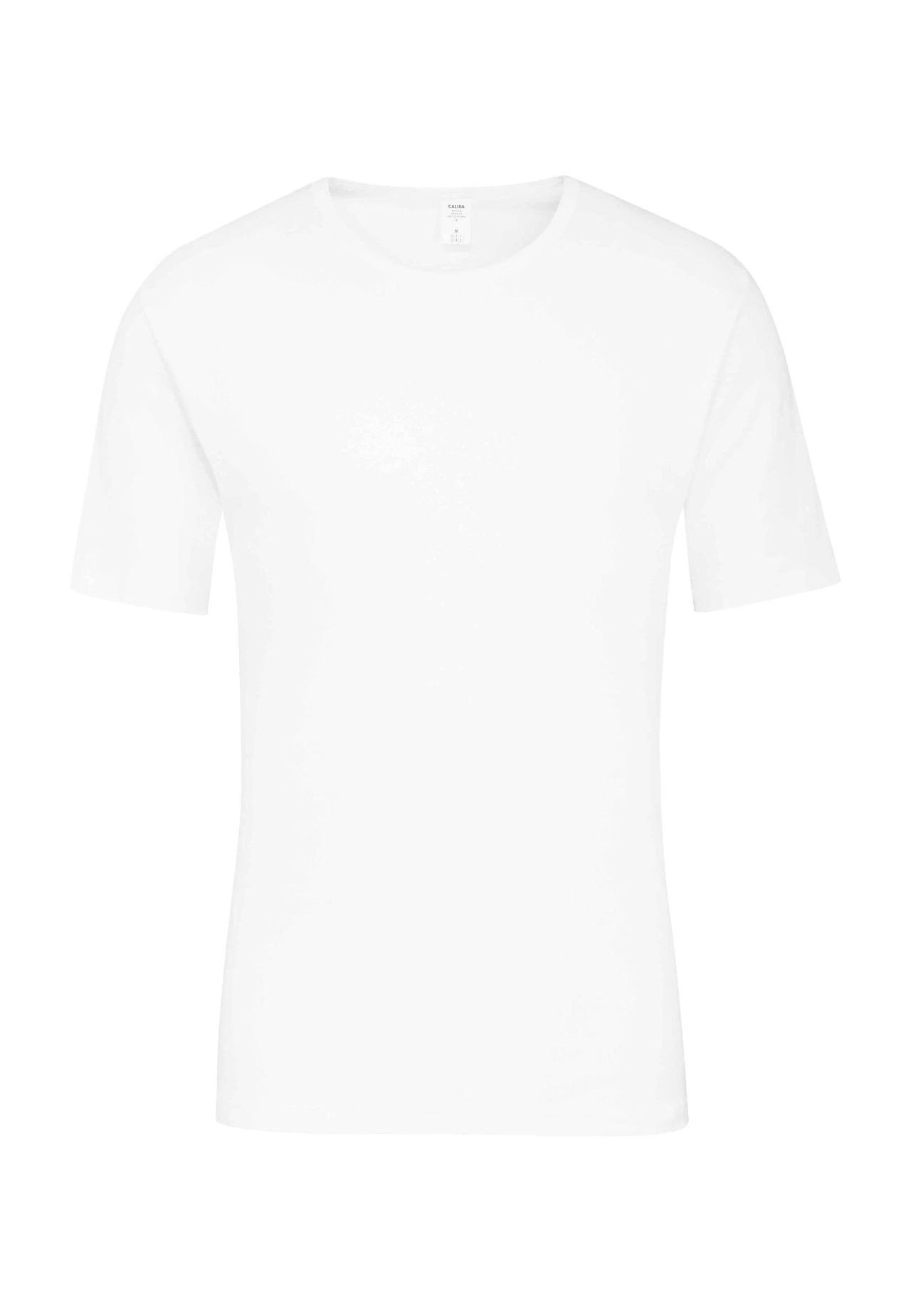 Bild von CALIDA Cotton 1:1 T-Shirtfür Herren, L, Weiß, Klassisches Understatement aus 100% Baumwolle
