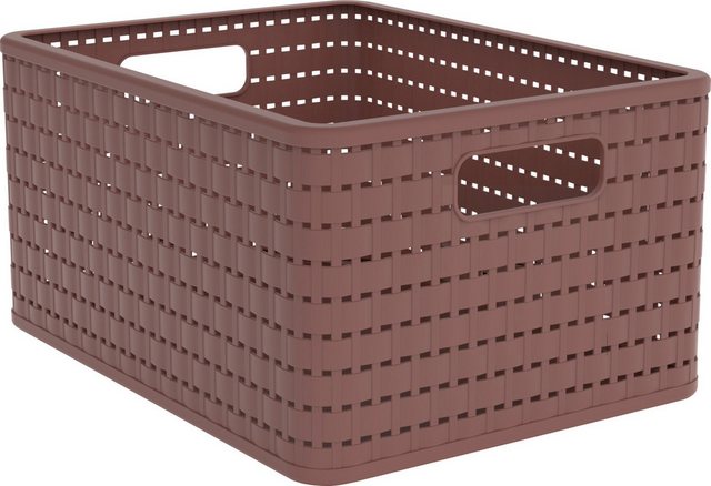 Bild von Rotho Korb Country A4, 18 L iron rot Boxen, Körbchen & Kisten