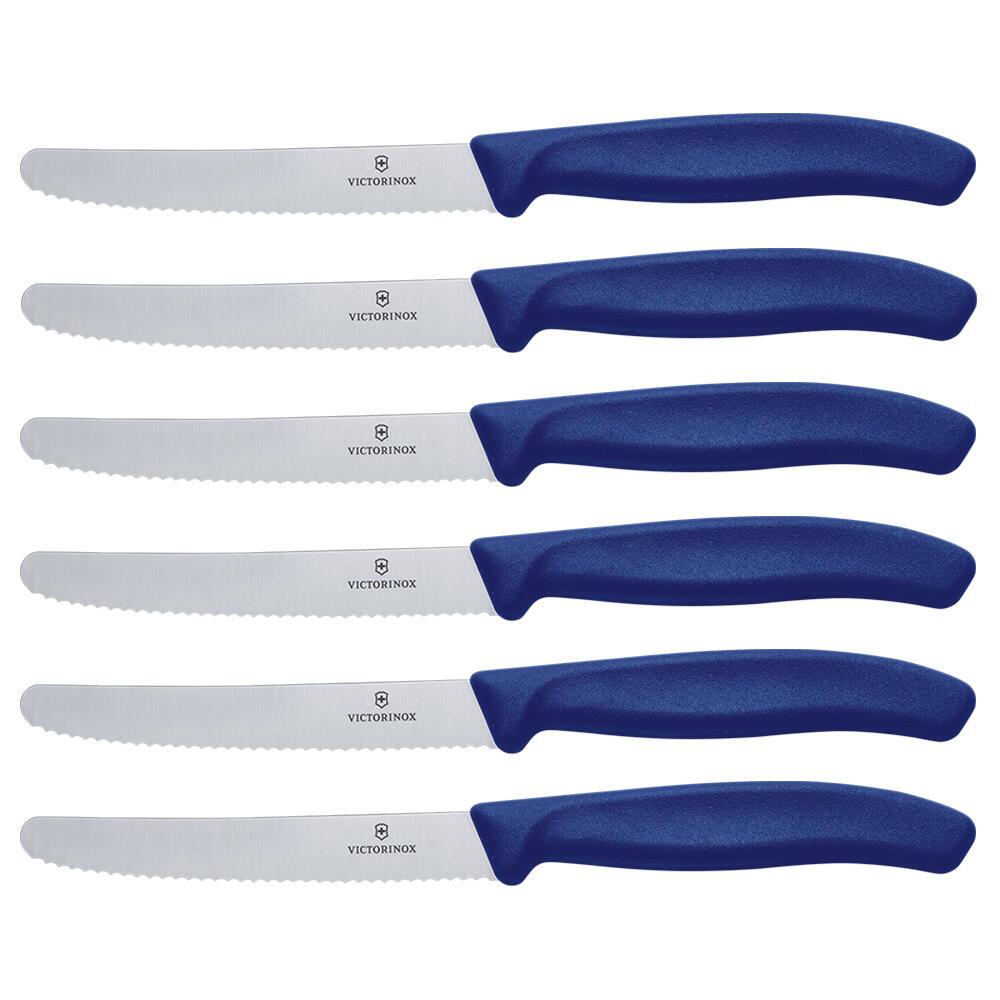 Bild von Victorinox Tafelmesser Victorinox Swiss Classic Tomaten- und Tafelmesser-Set, 6-tlg. (6 Stück), Universalküchenmesser