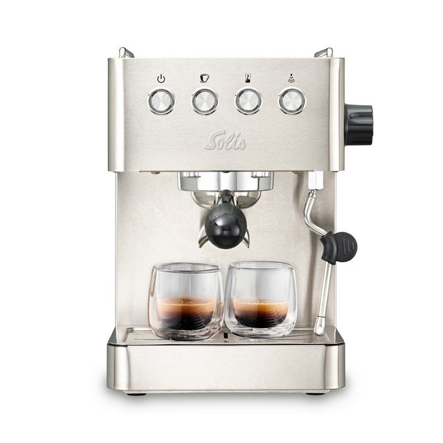 Bild von SOLIS OF SWITZERLAND Siebträgermaschine Barista Gran Gusto, Typ 1014, Siebträger 58 mm, 15 Bar Druck, 360 ° Heißwasserstab, Programmierbar