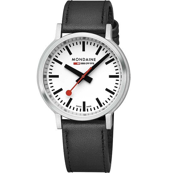 Bild von Mondaine MST.4101B.LBV.2SE Herrenuhr stop2go mit Lederband 41 mm