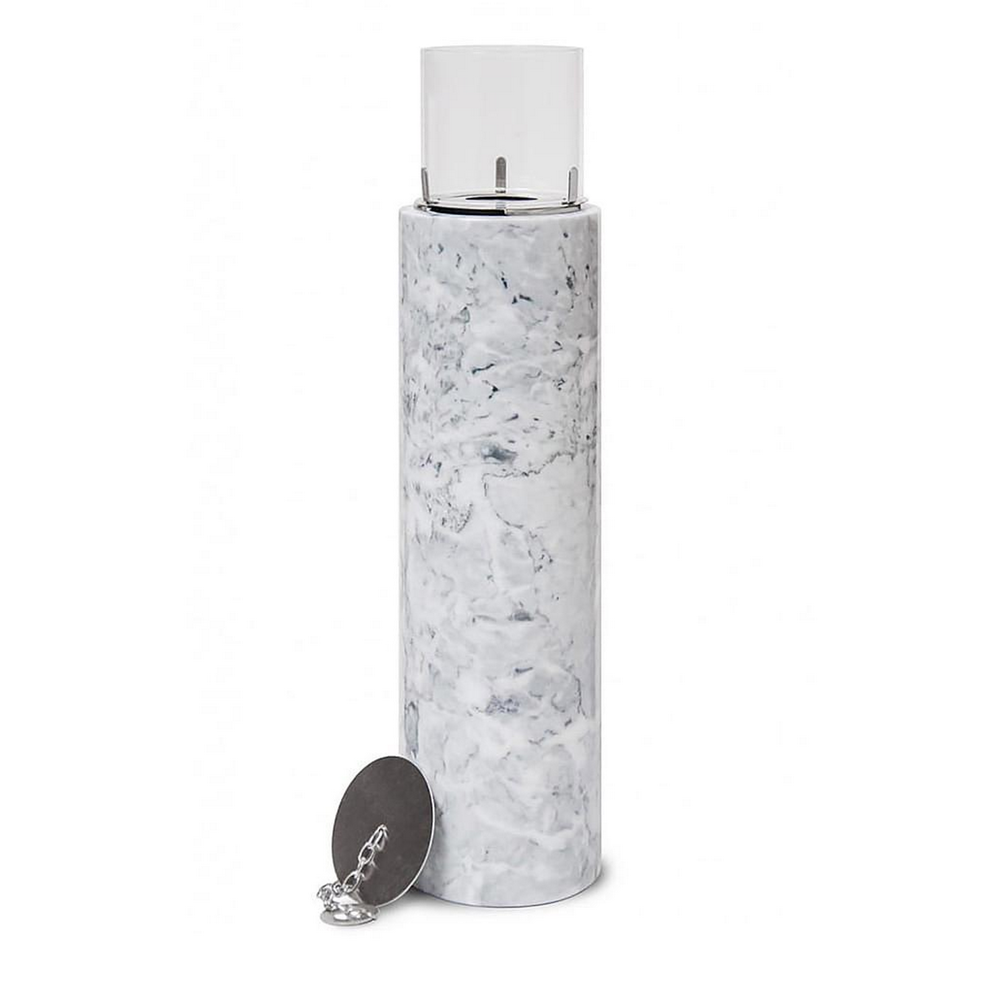 Bild von Climaqua Vase aus Marmor weiß 10,5 x 36 x 10,5 cm